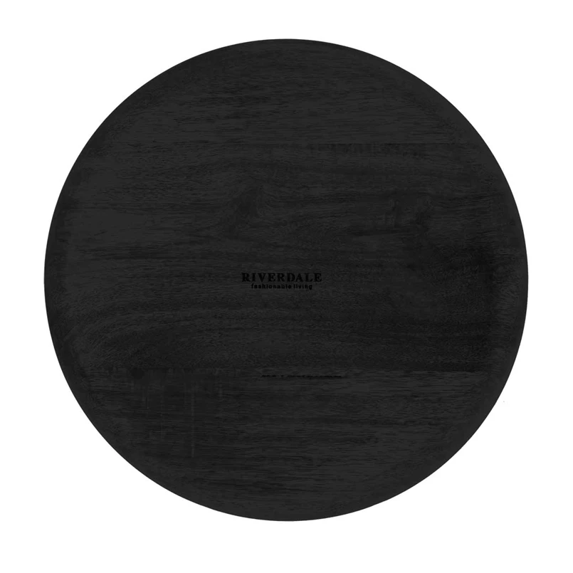 Riverdale - Plateau Sam rond noir 60 cm - Zwart