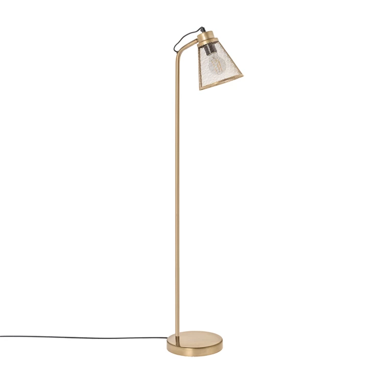 vice versa Prijs Slank Staande lamp Carter goud 147cm | Riverdale